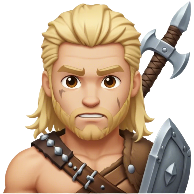 CLASH OF CLANS blonde barbarian emoji