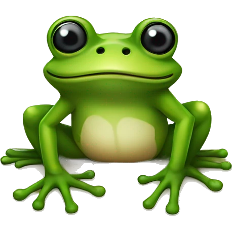 a frog on a book emoji