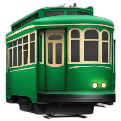 New Orleans Green street car emoji