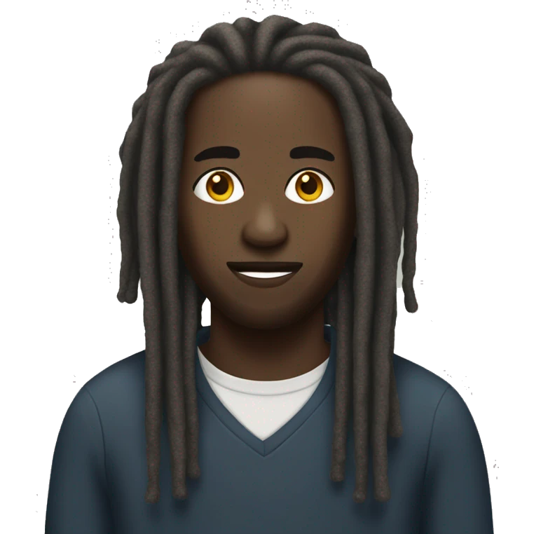 black man with dreads emoji