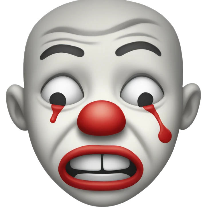 Crying clown  emoji