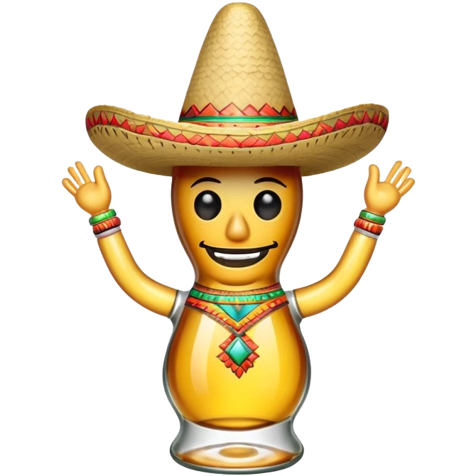 dancing tequila bottle emoji