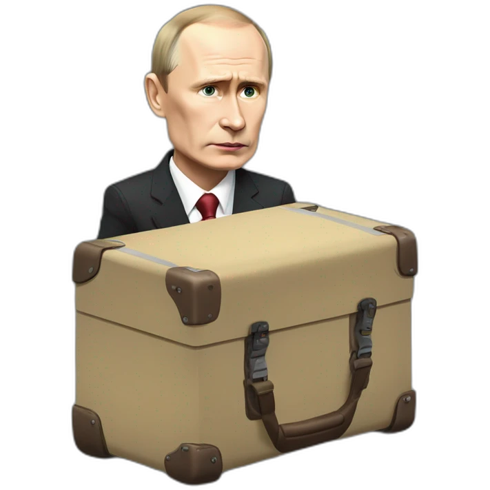 angriest dead vladimir putin coffin suitcase wheelchair meat cube emoji