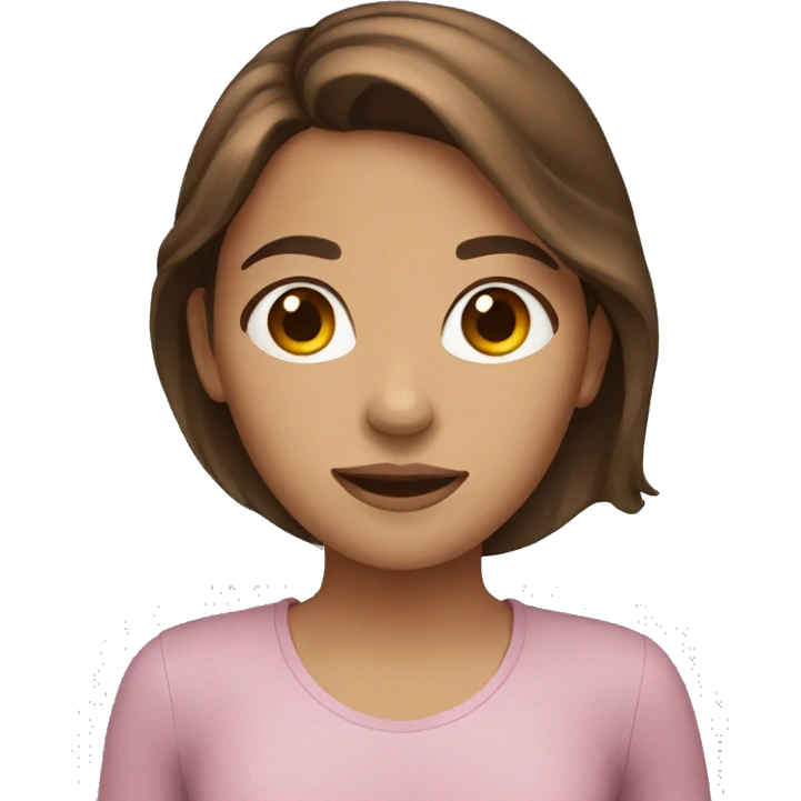 girl with brown hair emoji
