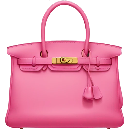 Pink Hermes bag emoji