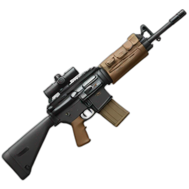 american assault rifle emoji