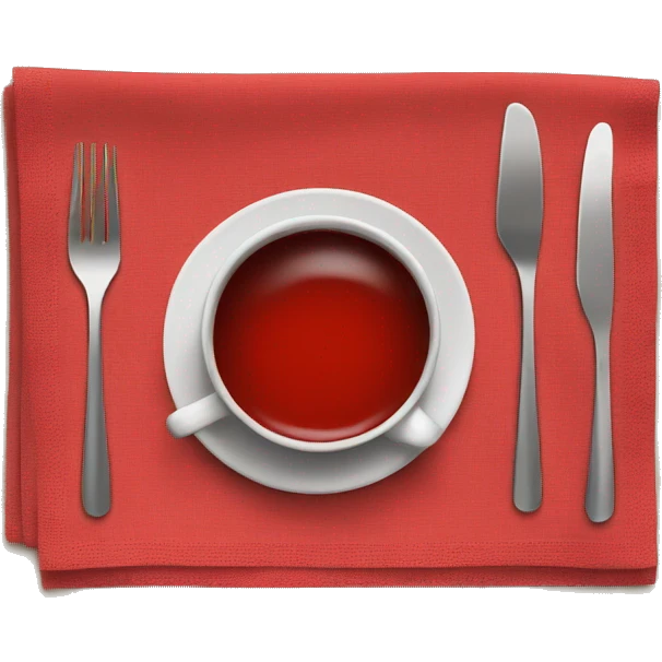 Red napkin emoji