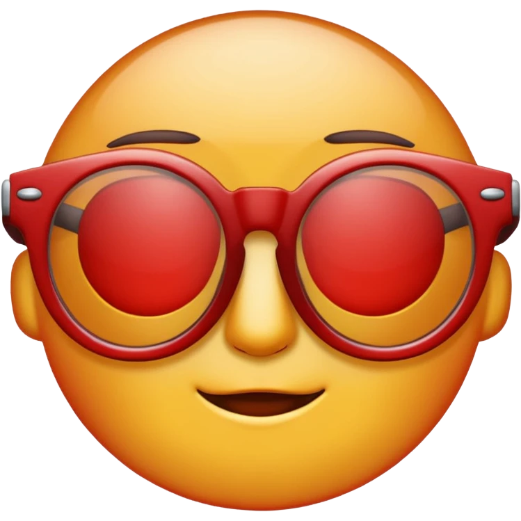 glasses with red lenses emoji