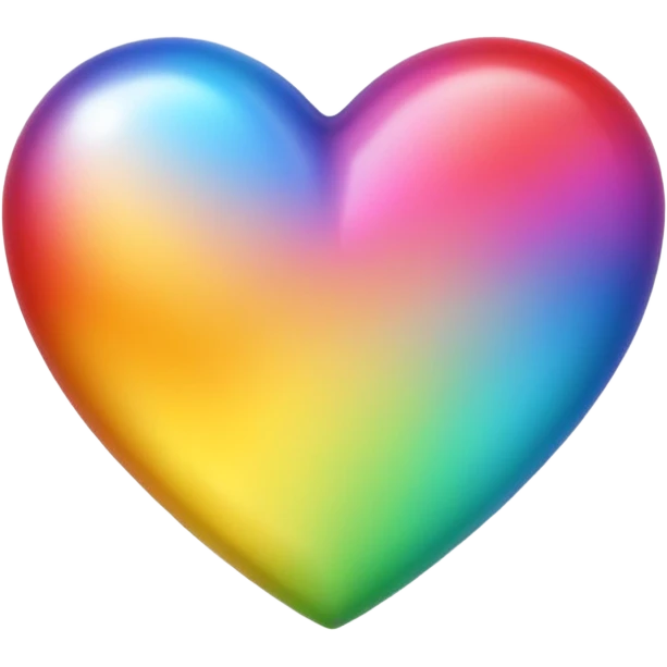 cœur, multicolore emoji