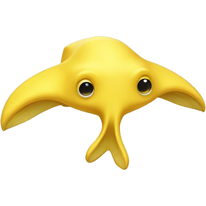 yellow stingray toy emoji