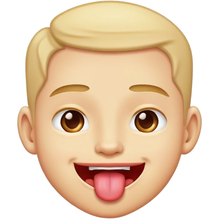 smirk with tongue out emoji