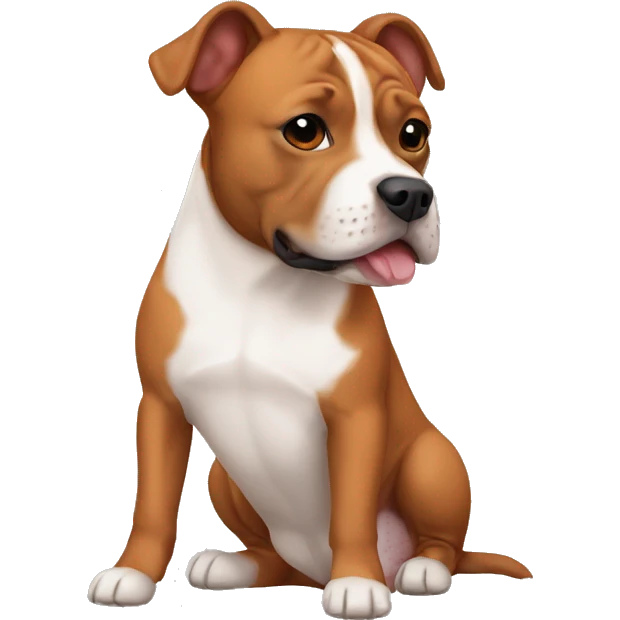 ginger staffordshire terrier emoji