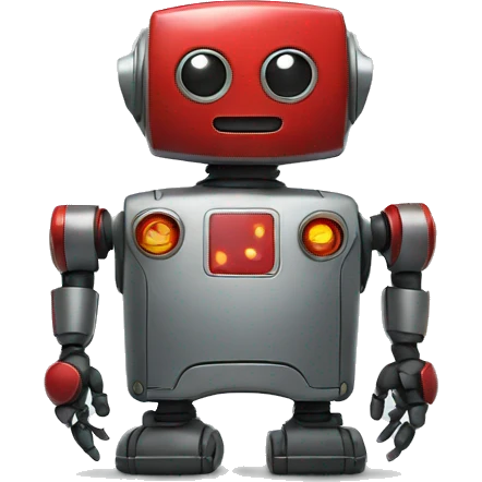 Robot with red DS on it emoji