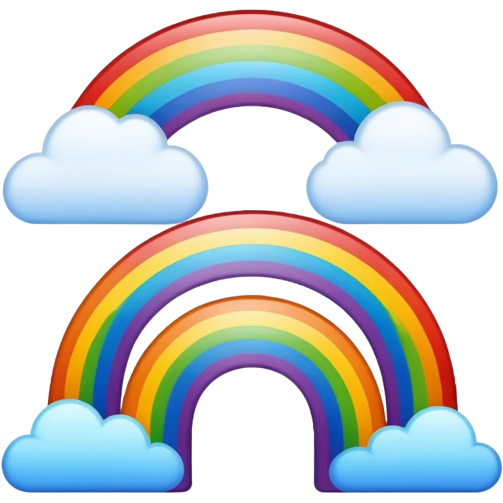 colorful rainbow in the sky emoji