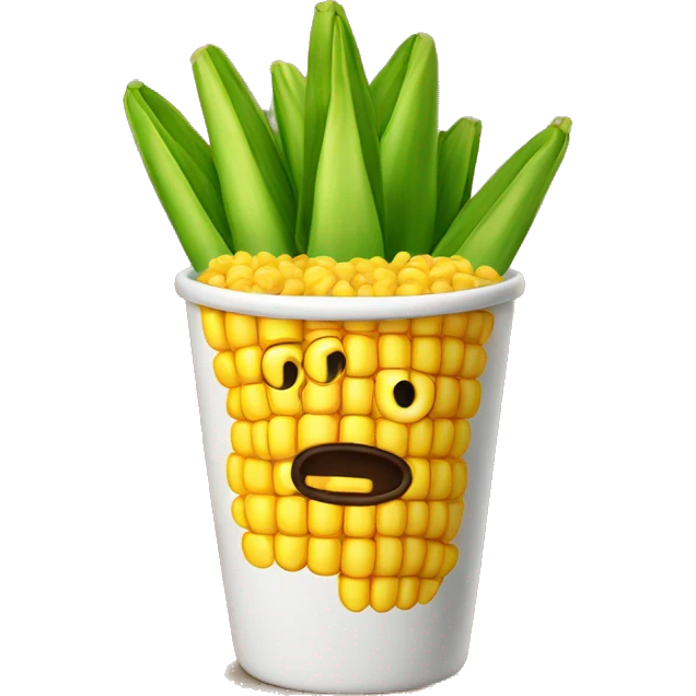 Mexican Corn in a cup emoji