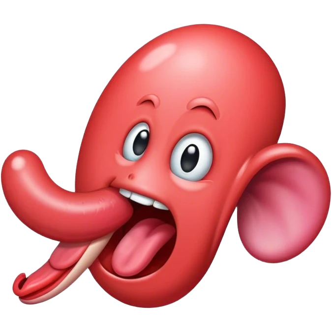 Tongue sticking out to the side silly mysterious emoji