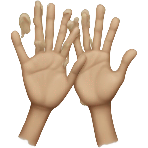 Dirty hands emoji