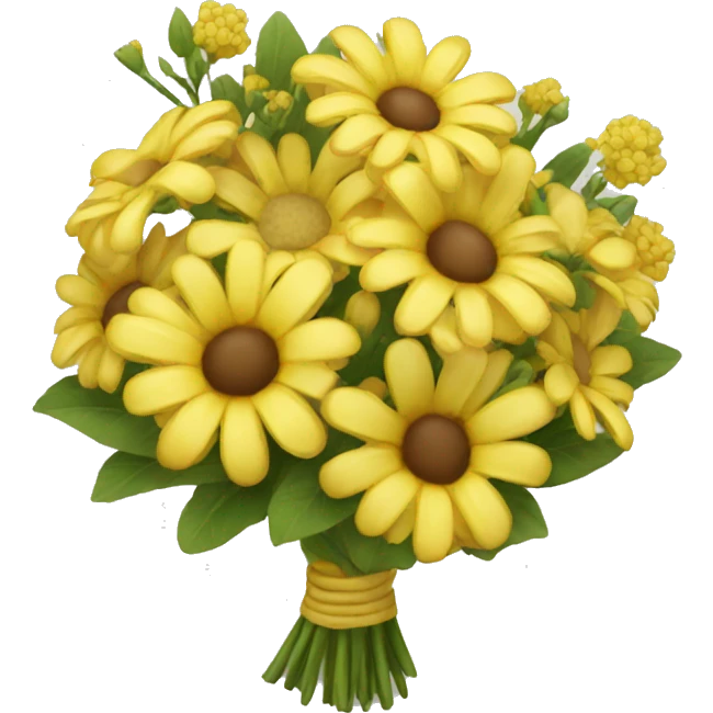 yellow bouquet  emoji