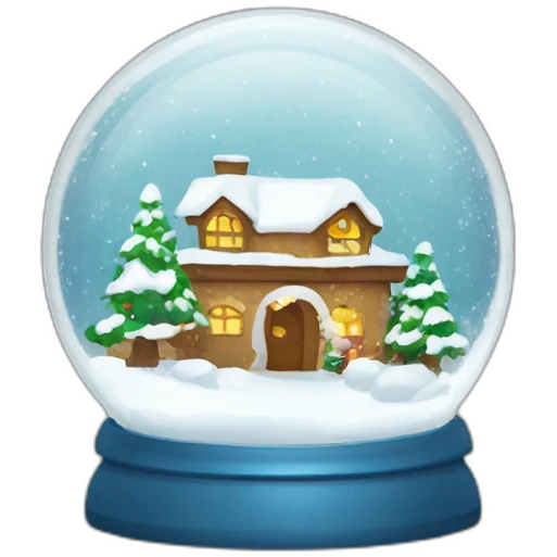 new year snow globe emoji
