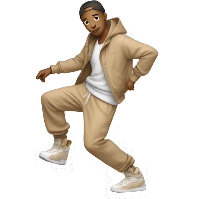 beige outfit breakdancer emoji