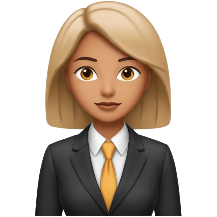 female boss in suit emoji