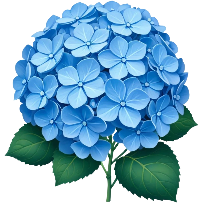Blue Hydrangea emoji