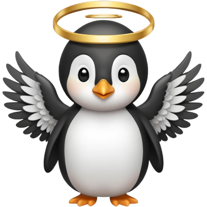 penguin angel emoji