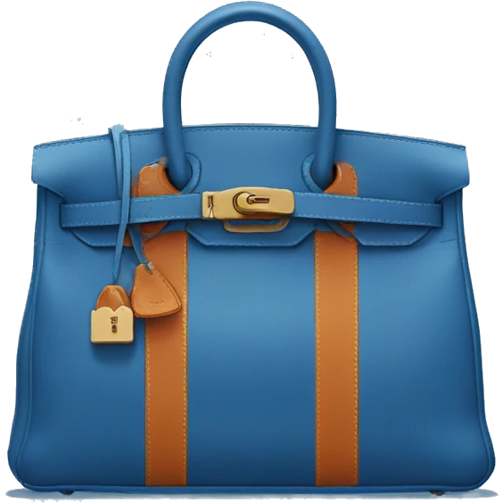 Blue Hermès bag emoji