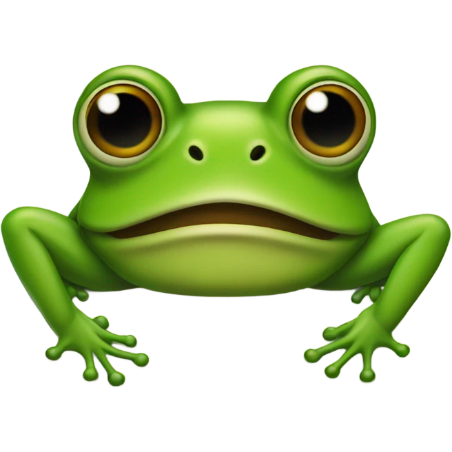 Frog with a mustache emoji