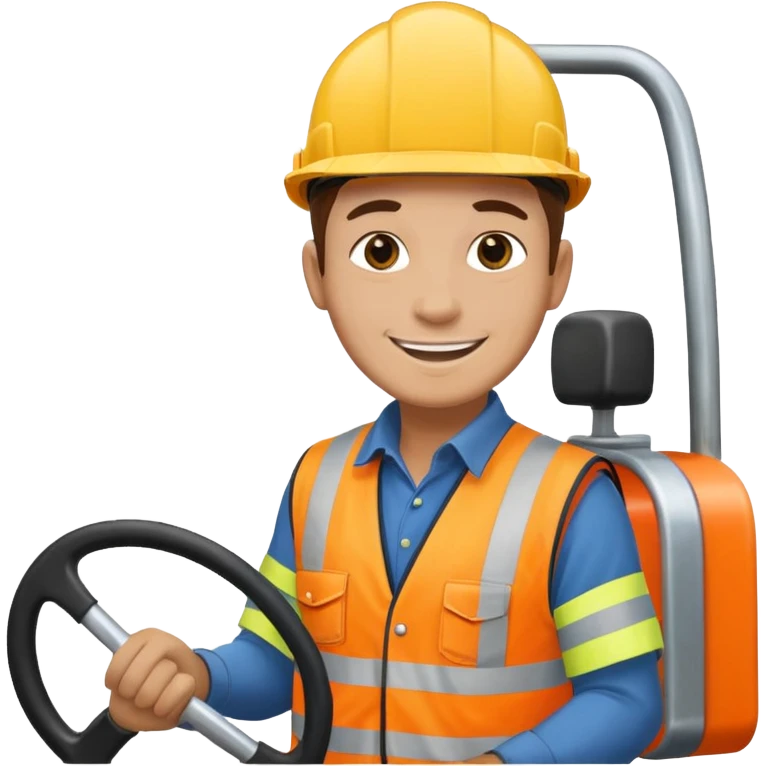 Scaffolder driving lorry after passing driving test emoji