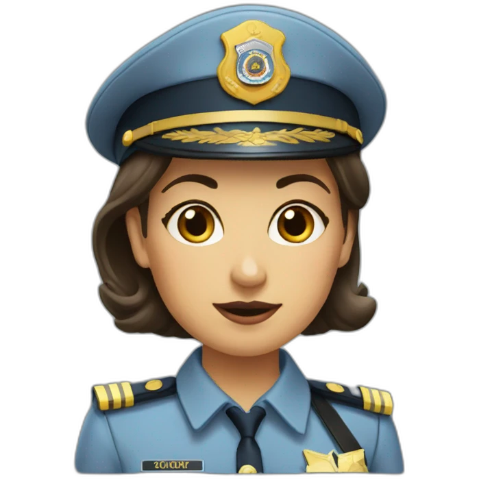 Lady officer emoji