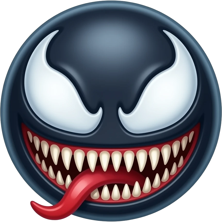 venom cute chibi emoji