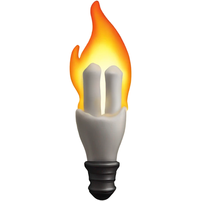 burning light emoji