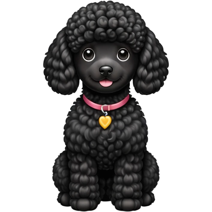 Black poodle emoji