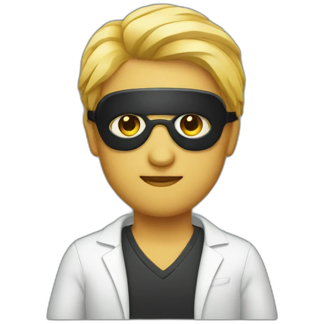 designer with an eyepatch emoji