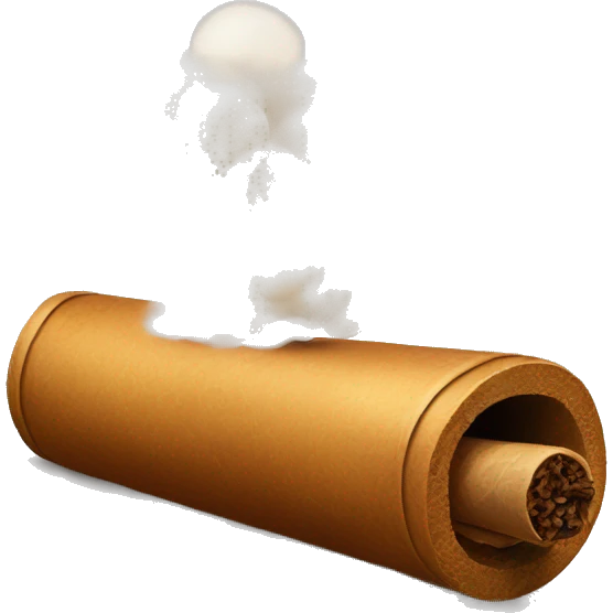 a bag of flour smokes a cigar emoji