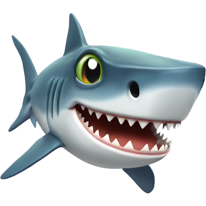 shark with a frog hat  emoji