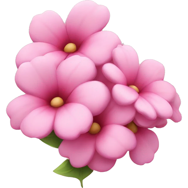 Love pink flowers emoji