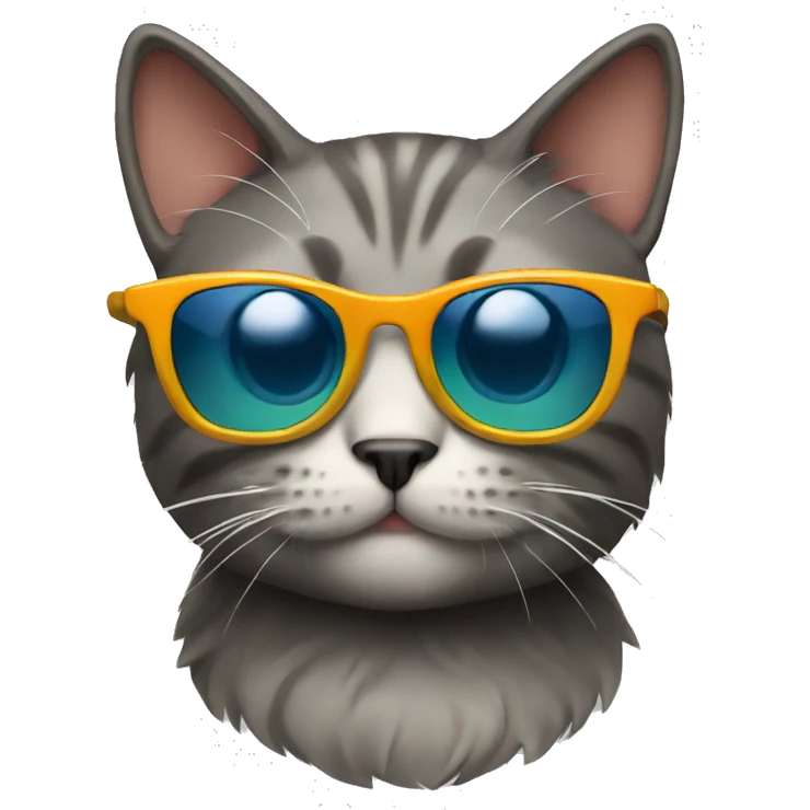 Cat with sunglasses emoji