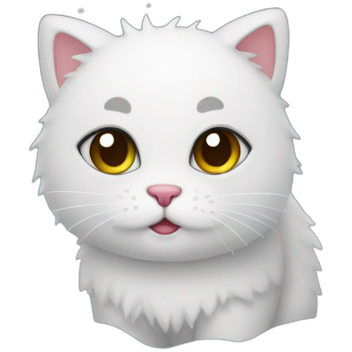 Winter snowballcat emoji
