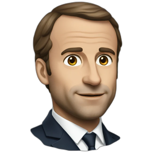 Macron rigolant emoji