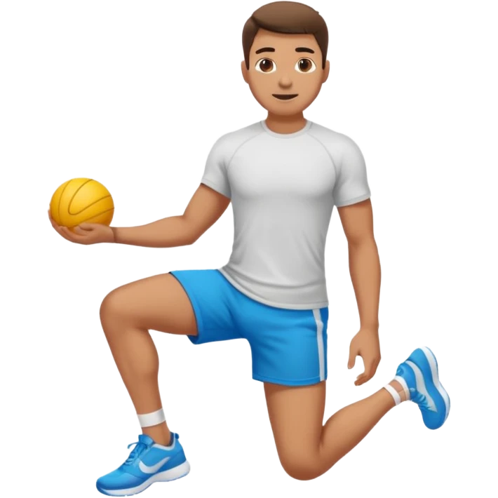 man doing Gluteal bridge emoji