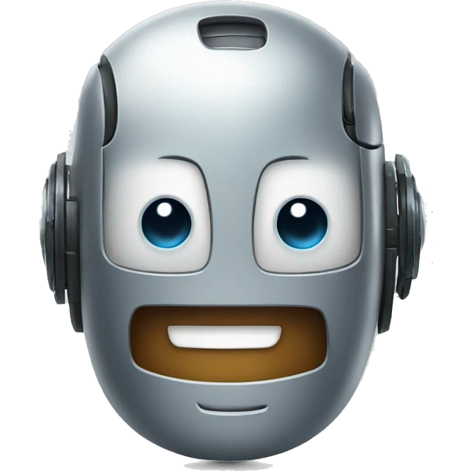 a robot smiling emoji