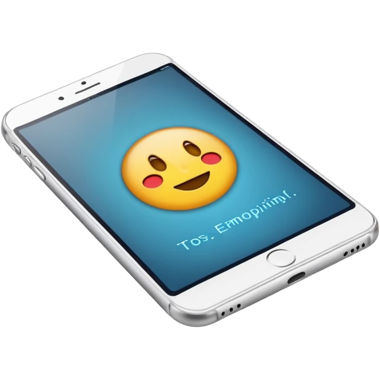 screen with written text only emoji