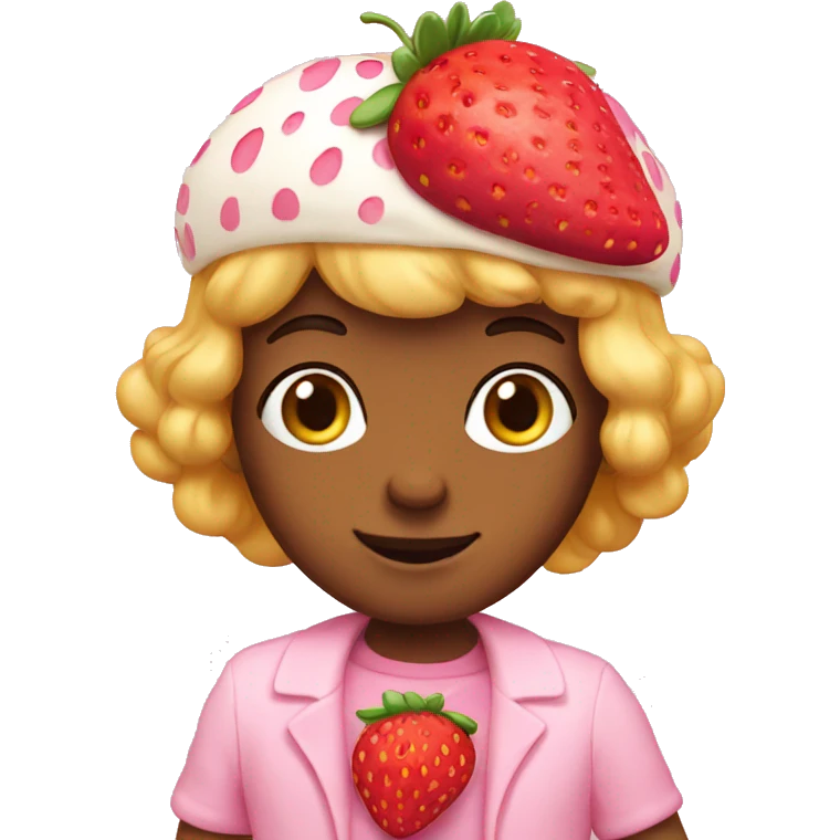 pink strawberry shortcake  emoji