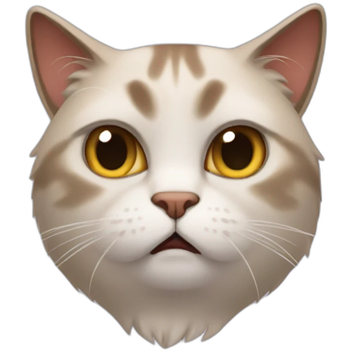 Cat grumpy emoji