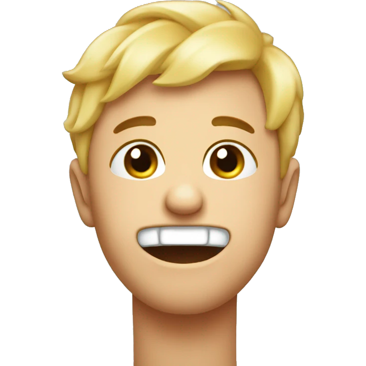 blushing emoji with ranch on its cheeks emoji