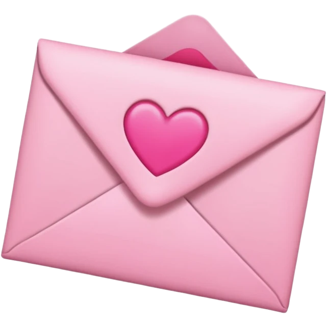 Pink love letter  emoji