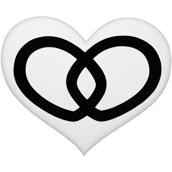 Infinity symbol inside of a heart  emoji