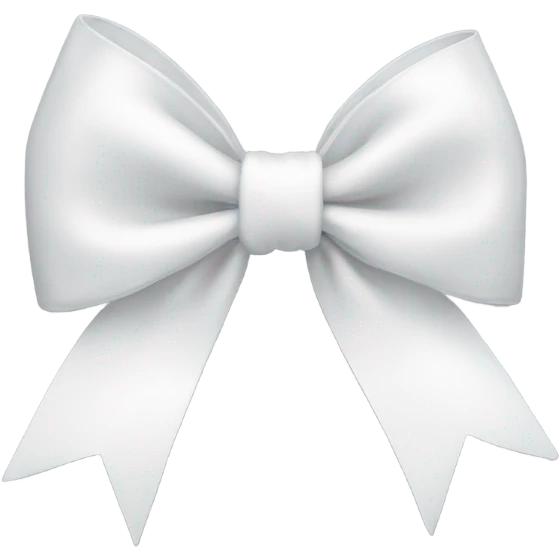 White bow emoji